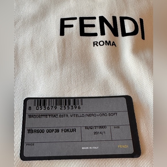 Fendi BAGUETTE LEATHER HANDBAG - Picture 16 of 16